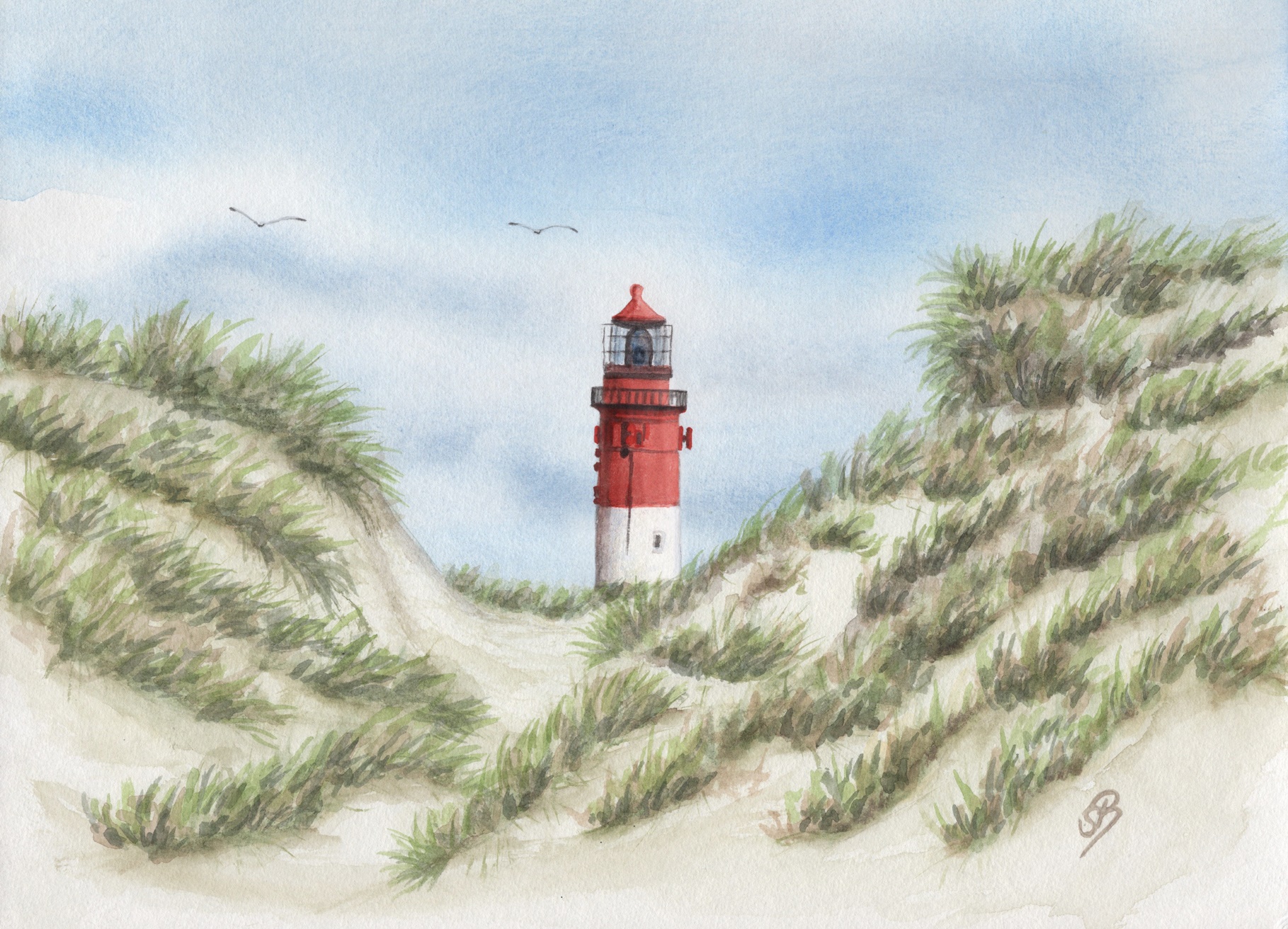 Amrum 6 - Leuchtturm in der Düne